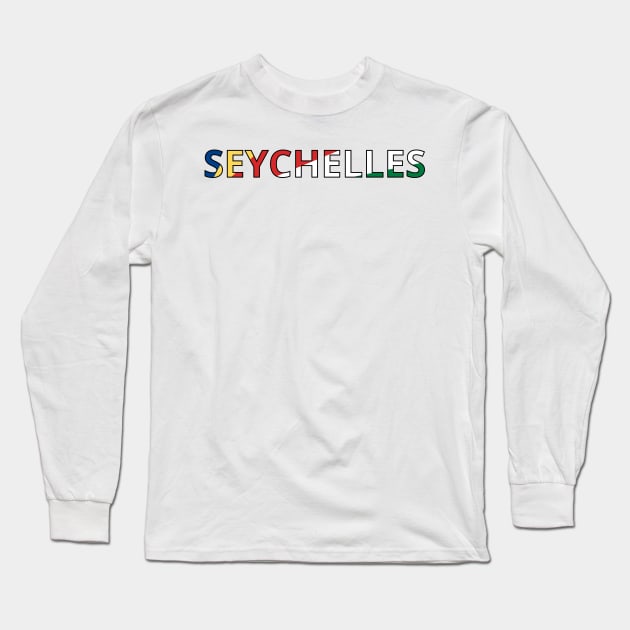 Drapeau Seychelles Long Sleeve T-Shirt by Pixelforma